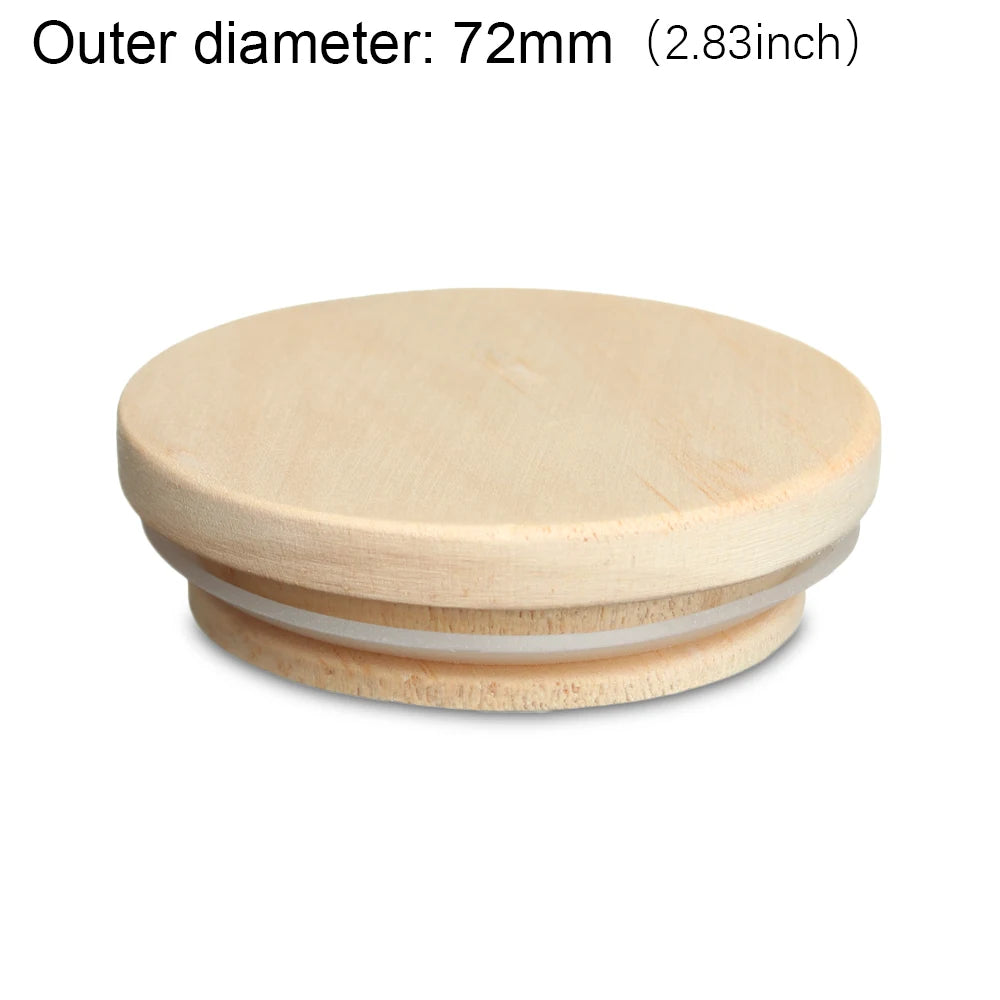 Wood Mason Jar Lids – Wide Mouth Canning Covers 7 Sizes