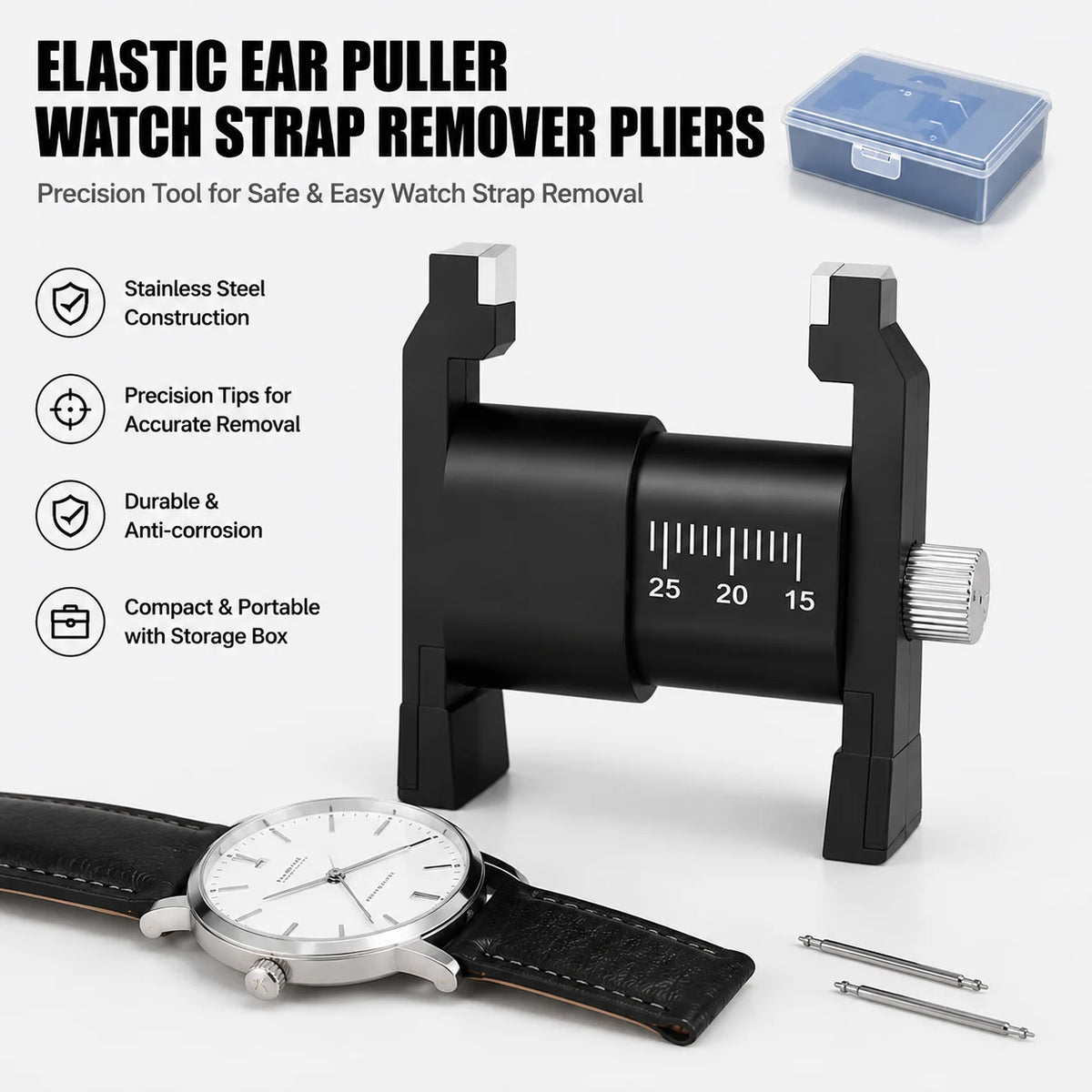 Spring Bar Watch Strap Remover Pliers Tool Set – 108 Lugs