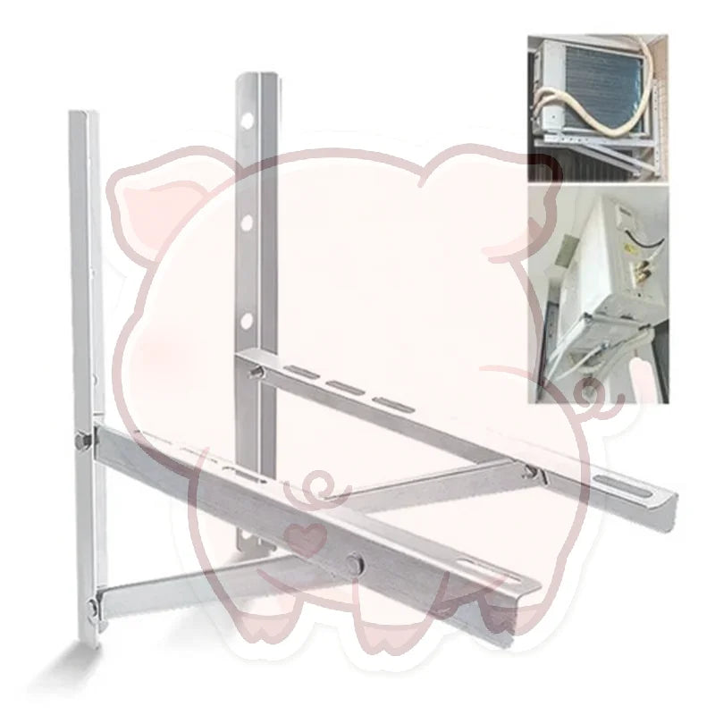 Universal AC Wall Bracket 1–1.5HP | 304 Stainless Steel Pair