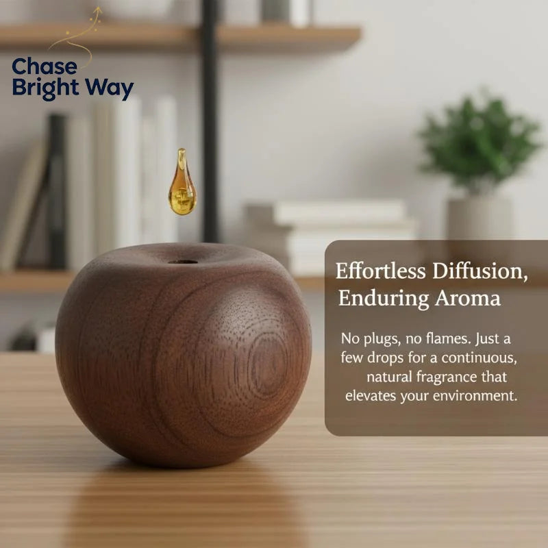 Wooden Essential Oil Diffuser Set – Natural Aromatherapy Décor