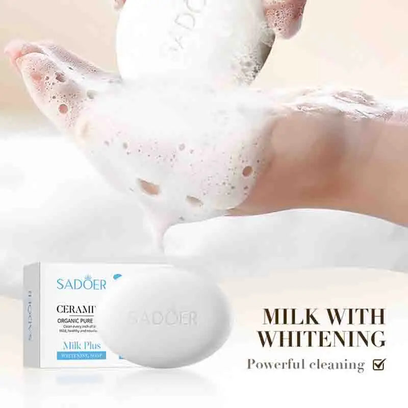 SADOER Milk Facial Soap – Moisturizing Brightening Cleanser