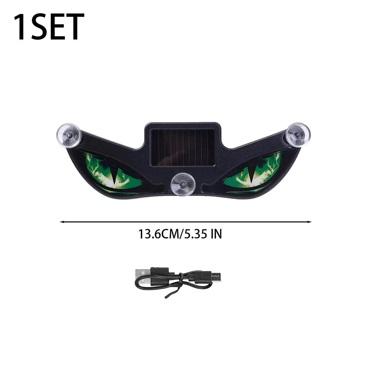 Solar Demon Eye Car Warning Light – Flashing LED Signal Lamp