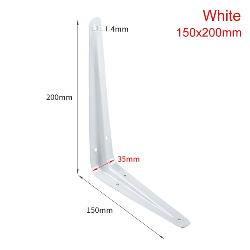 Metal L-Shaped Triangular Wall Shelf Bracket 4–14" | Corner Brace
