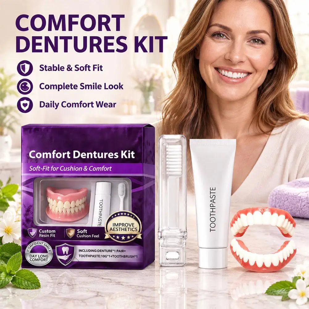Moldable Silicone Dentures for Seniors – Custom Fit False Teeth