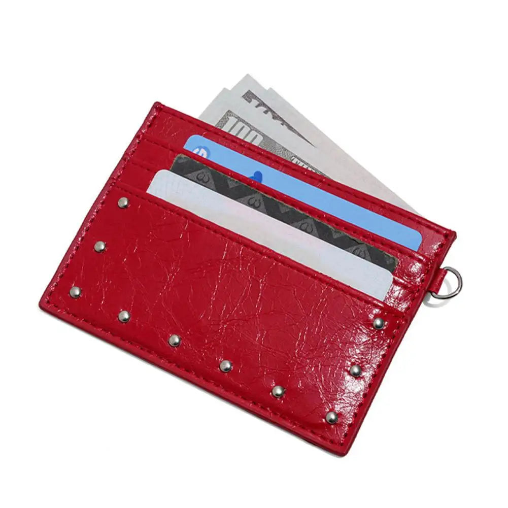 Ultra Thin Mini Card Holder Wallet – Multi-Slot PU Purse