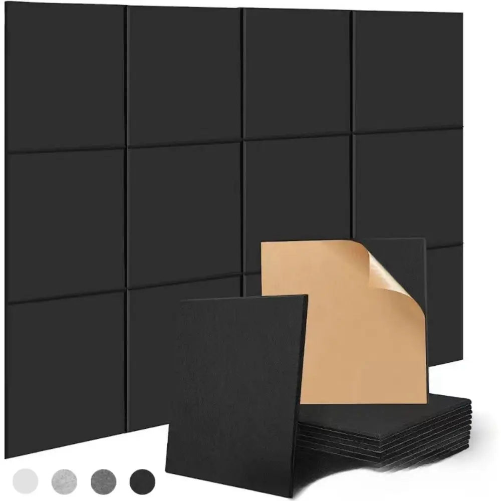 Self-Adhesive Felt Acoustic Wall Panels 30x30cm – 9mm Thick