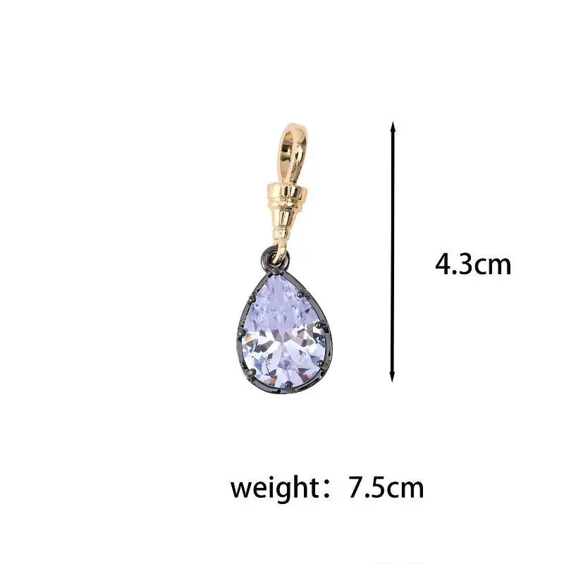 Women's Geometric Zircon Pendant Necklace | Gold Plated Chain