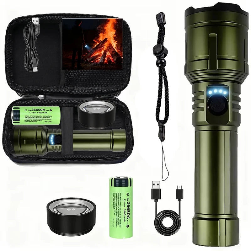 SAMMY 1200LM Tactical Flashlight – Zoomable IPX7 Waterproof