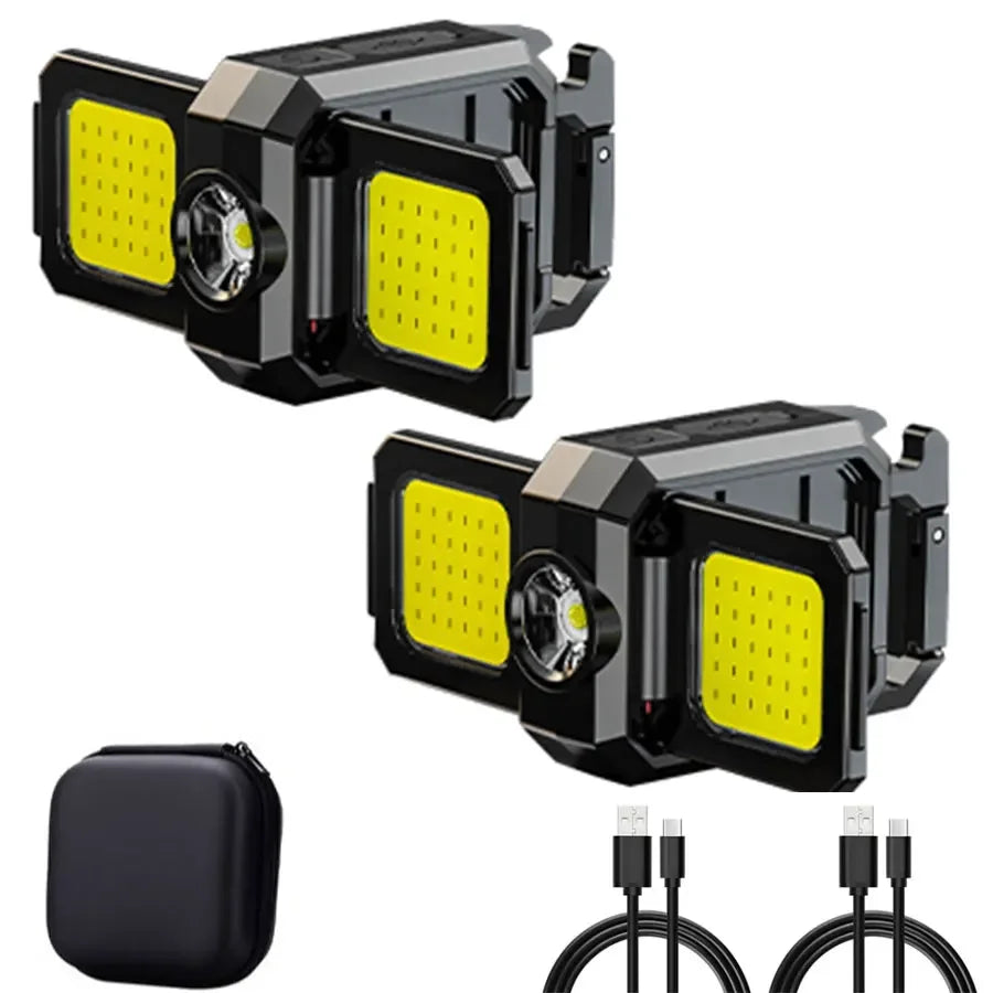 USB Rechargeable COB LED Keychain Work Light – Waterproof Mini Torch