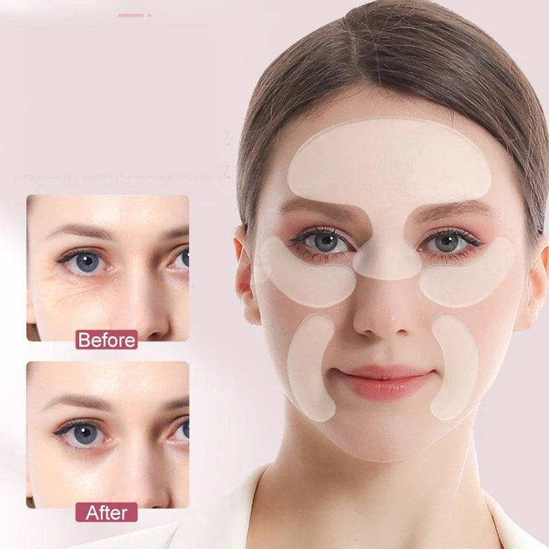 Silicone Anti-Wrinkle Face Patches – Reusable Forehead & Eye Pads