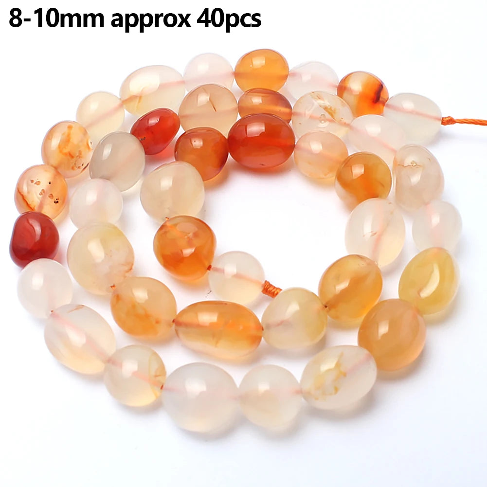 Red Agate Carnelian Loose Stone Beads 8mm – DIY Jewelry