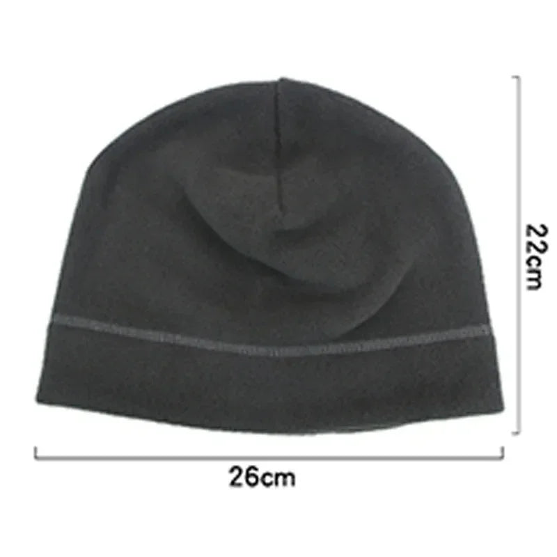 Unisex Polar Fleece Tactical Beanie – Windproof Outdoor Cap