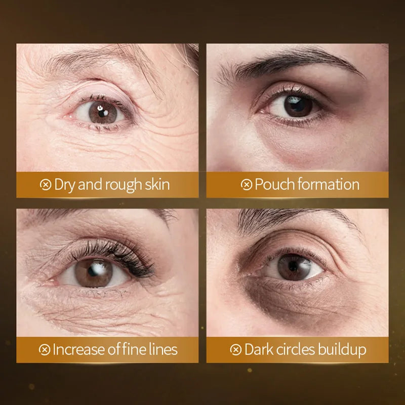 SADOER Vitamin C Collagen Eye Masks 60 Pcs – Moisturizing Patches