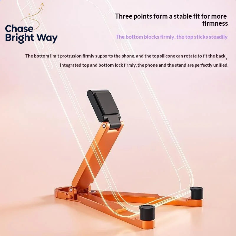 Mini Foldable Keychain Phone Stand – Multi-Angle Holder