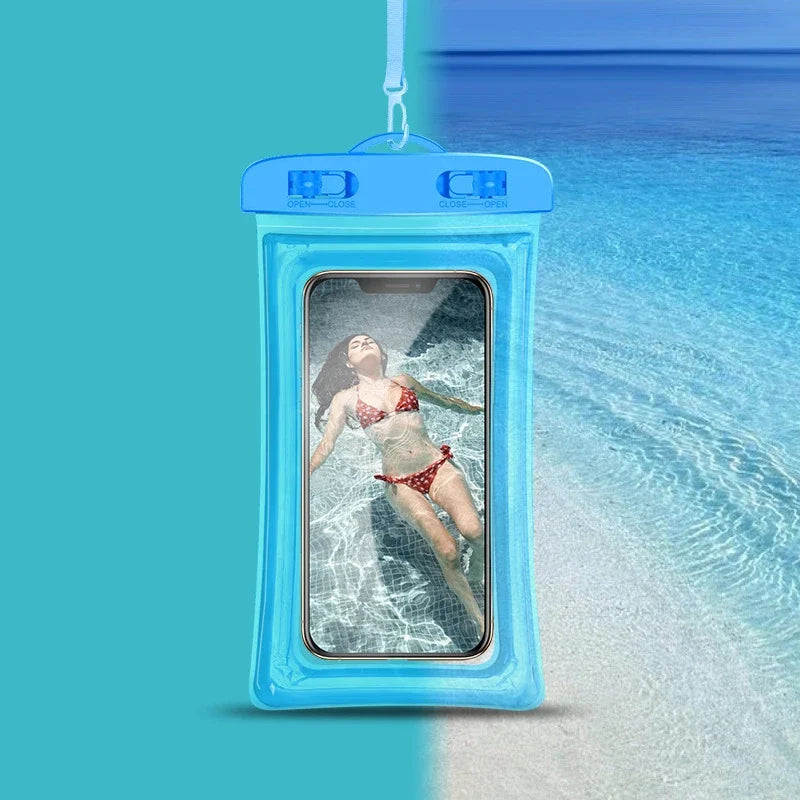 Waterproof Phone Pouch – Luminous Touchscreen Dry Bag