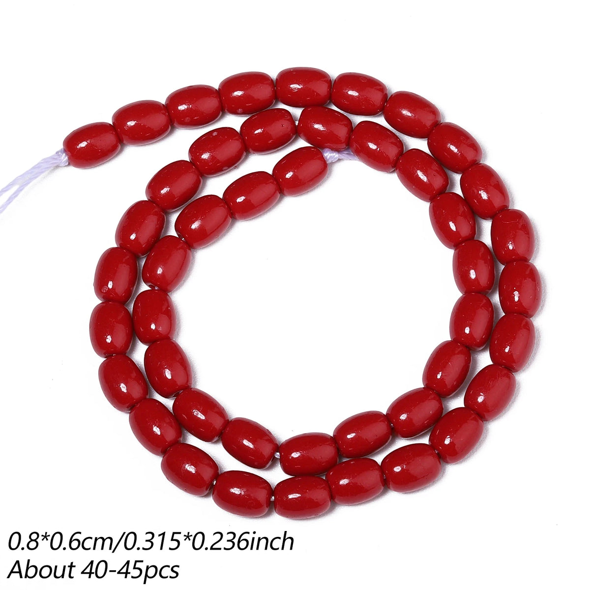 Natural Red Shell Powder Loose Beads – DIY Jewelry Making