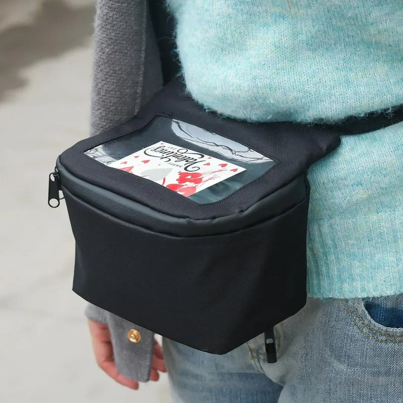 Waterproof Motorcycle Handlebar Bag with Touch Screen Window