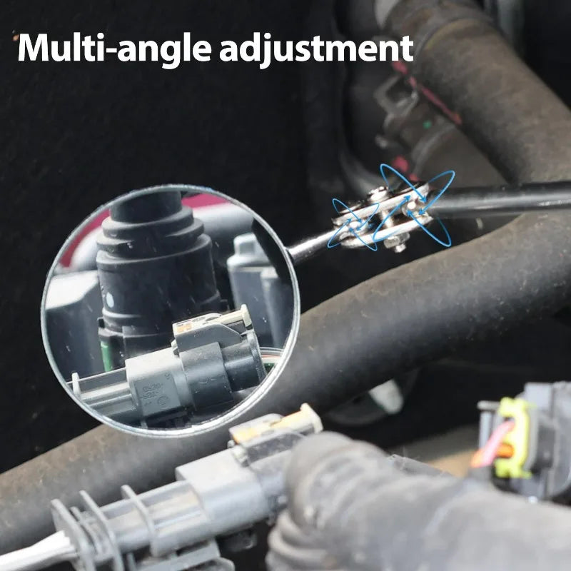 Telescoping Inspection Mirror 360° Rotating Extendable Tool
