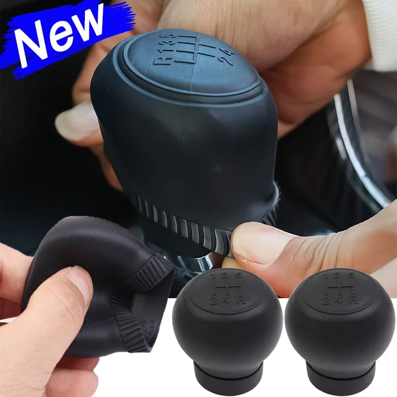 Silicone Gear Shift Knob Cover – Universal Manual Shifter Sleeve