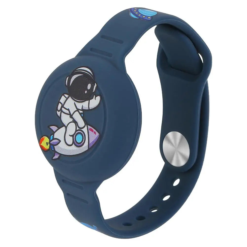 Kids Silicone AirTag Wristband – Waterproof Tracker Bracelet