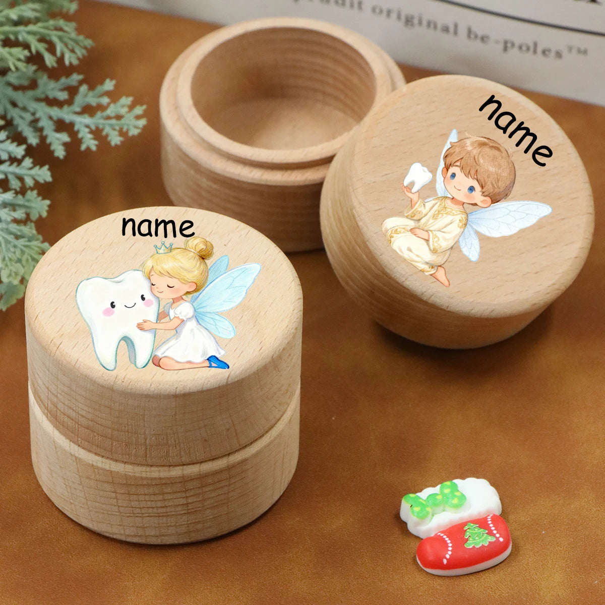 Personalized Wooden Baby Tooth & Keepsake Memory Box