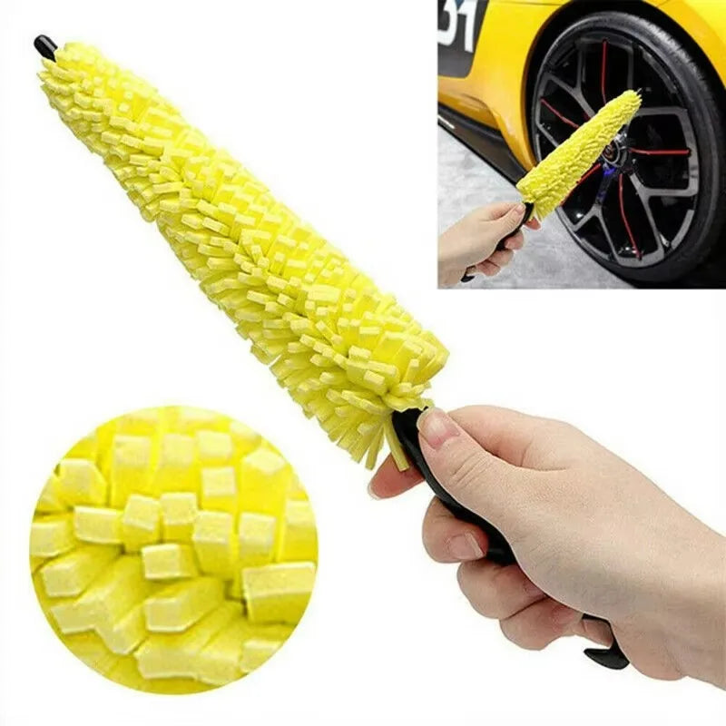 Soft Chenille Car Wheel Rim & Tire Cleaning Brush