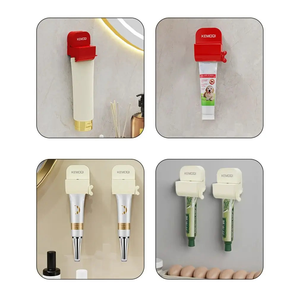 Suction Cup Toothpaste Squeezer & Holder – Punch-Free