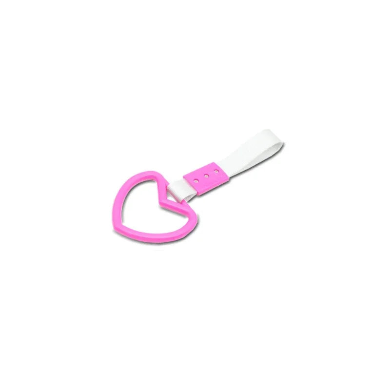 JDM Tsurikawa Heart Ring Charm – Car Bumper Warning Strap