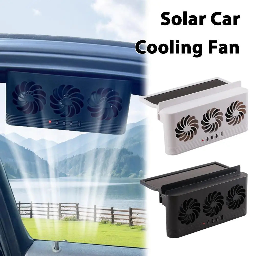 Solar-Powered Car Ventilator Fan – Tri-Mode Window Air Vent