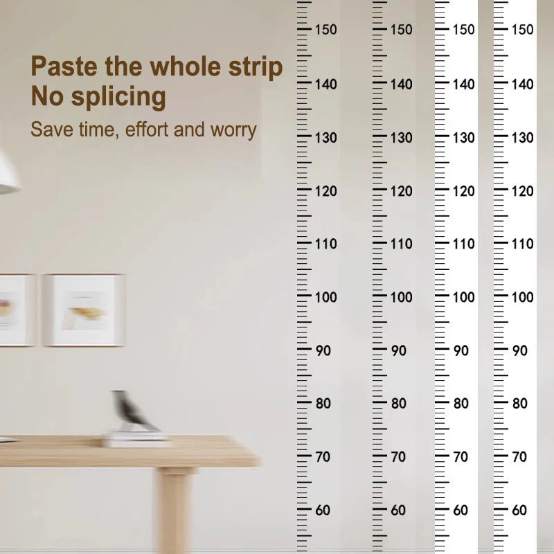 Kids Height Measurement Wall Sticker – Removable, Up to 200cm