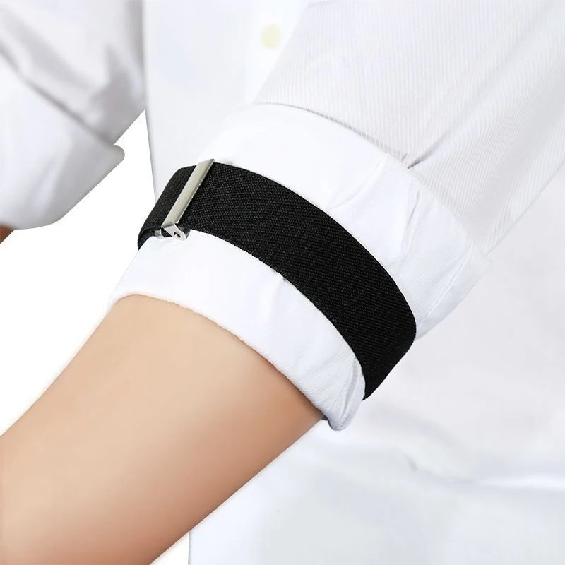 Elastic Shirt Sleeve Holders – Adjustable Arm Garters (1 Pair)