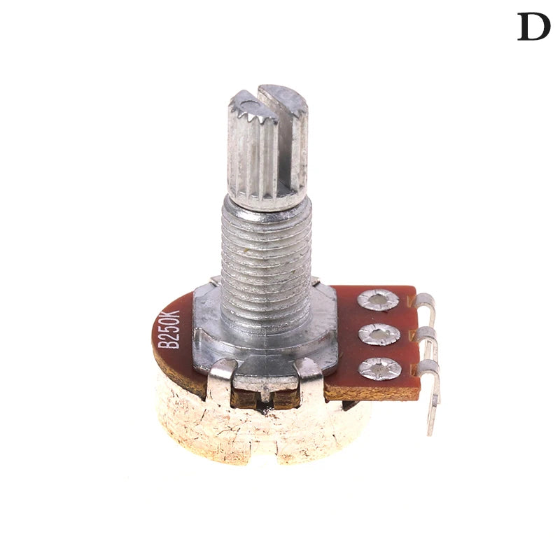 Splined Mini Potentiometer A/B Guitar Bass Tone Volume Pot