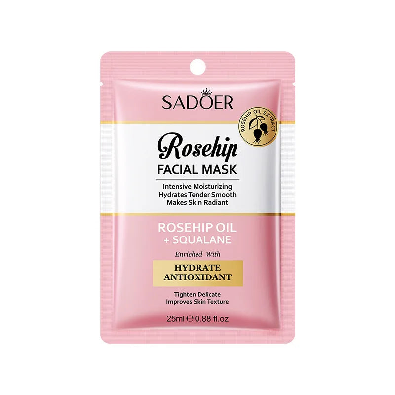 SADOER Rosehip Face Sheet Mask – Hydrating & Brightening