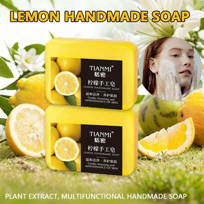 SAMMY Lemon Handmade Soap 2-Pack – Moisturizing Bar All Skin