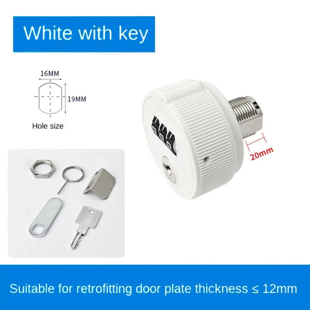Zinc Alloy 3-Digit Combination Lock – Cabinet & Mailbox