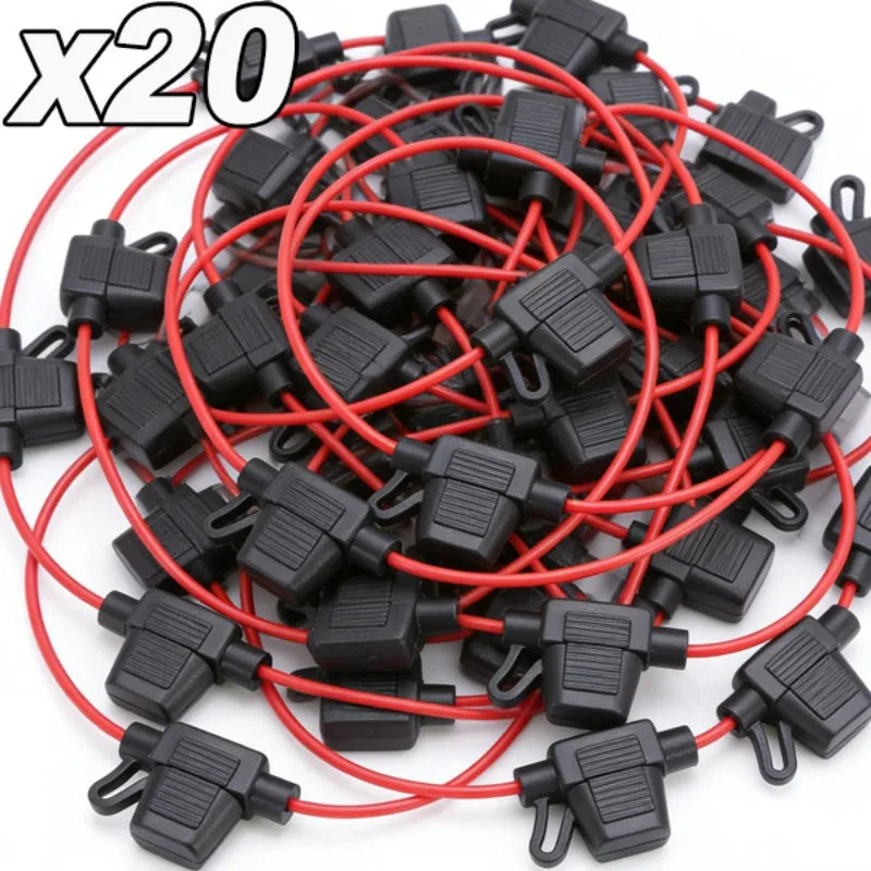 Mini Blade Inline Fuse Holder Splash-Proof 12V 30A – 5–20 Pack