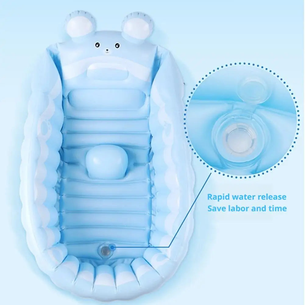 Inflatable Baby Bathtub – Portable Toddler Bath Tub Ages 0–5