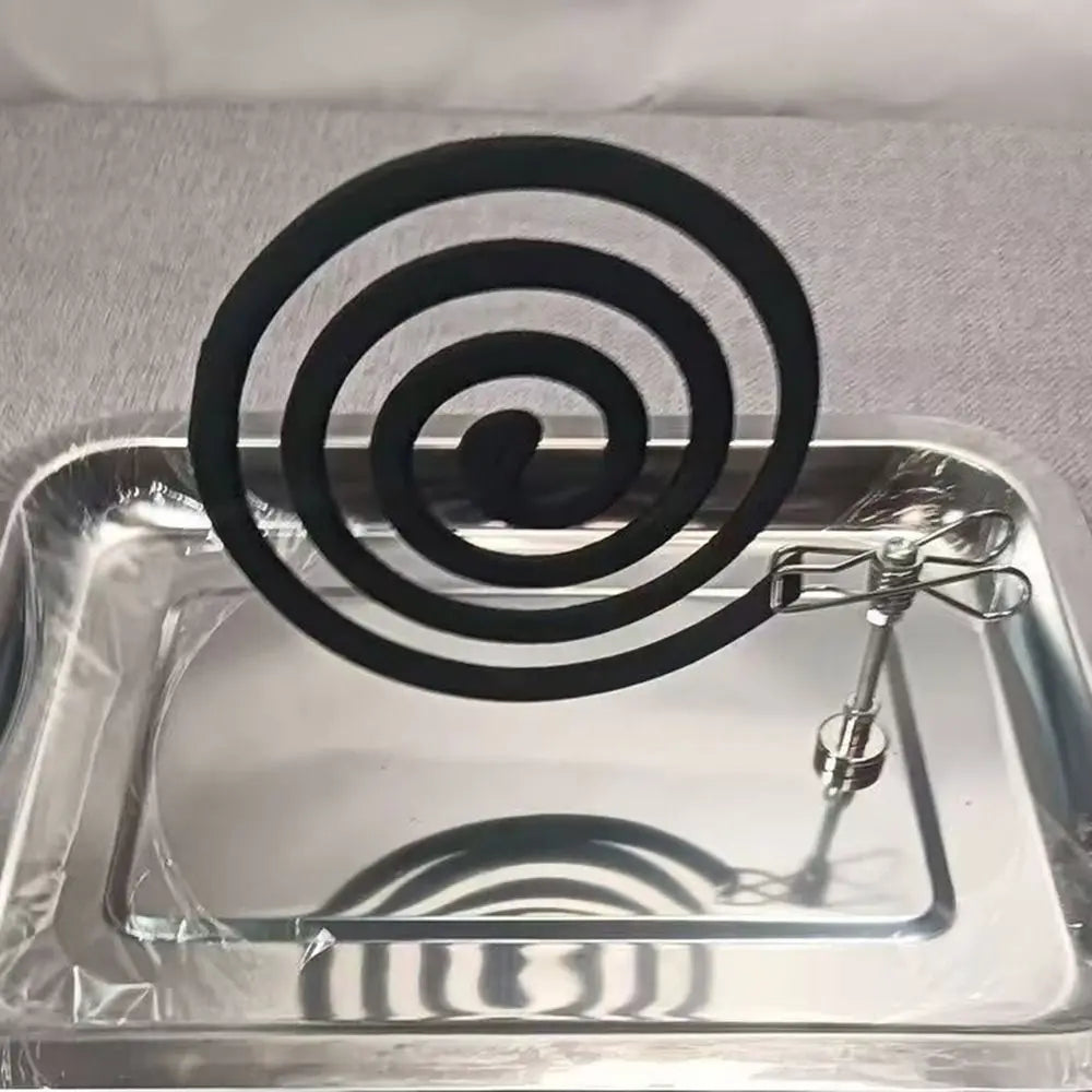 Stainless Steel Mosquito Coil Holder & Incense Clip Ash Tray