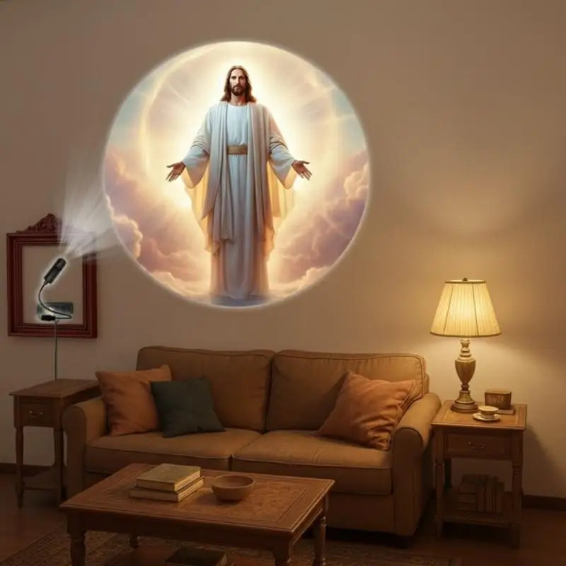 USB Religious Projection Light – 12 Sacred Pattern Slides