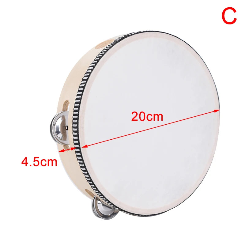 Children's Tambourine Drum – Sheepskin Educational Music Toy