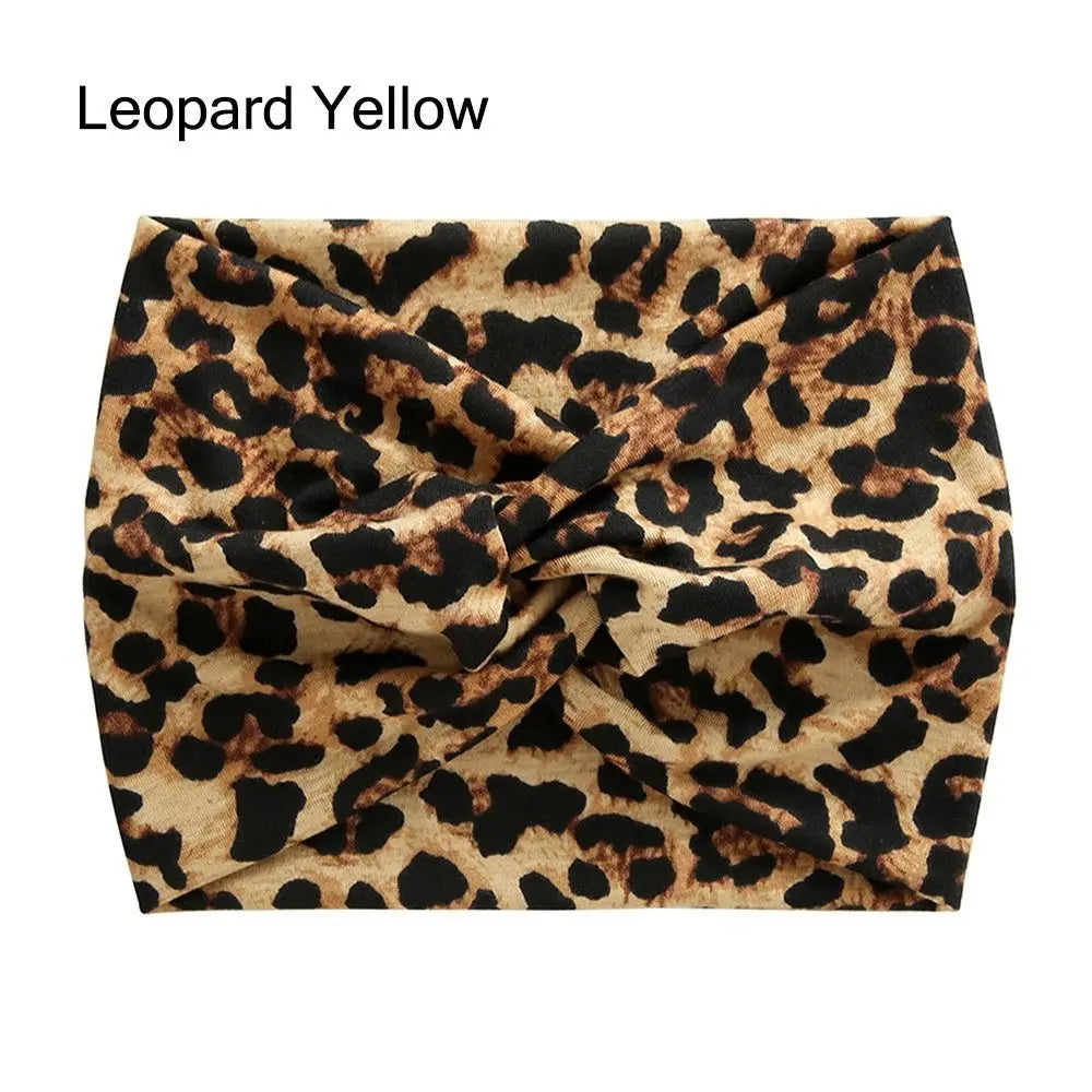 Wide Twisted Turban Headband – Boho Yoga Head Wrap for Women