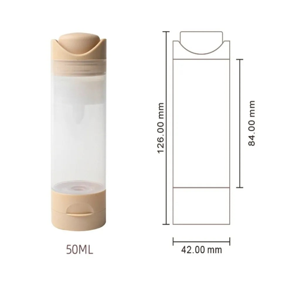 Vacuum Travel Bottles 50/80ml – Leakproof Airless Pump Dispenser