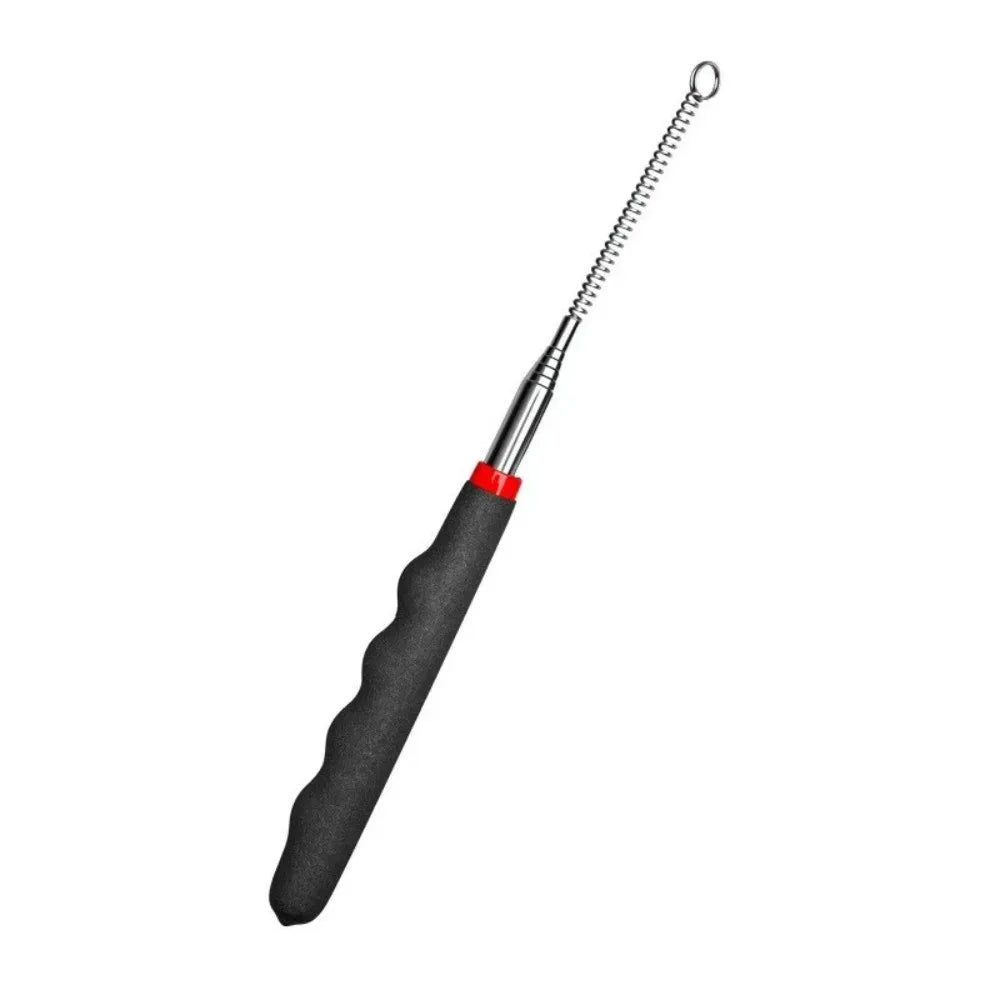 Retractable Metal Cat Wand Toy – Interactive Teaser Stick