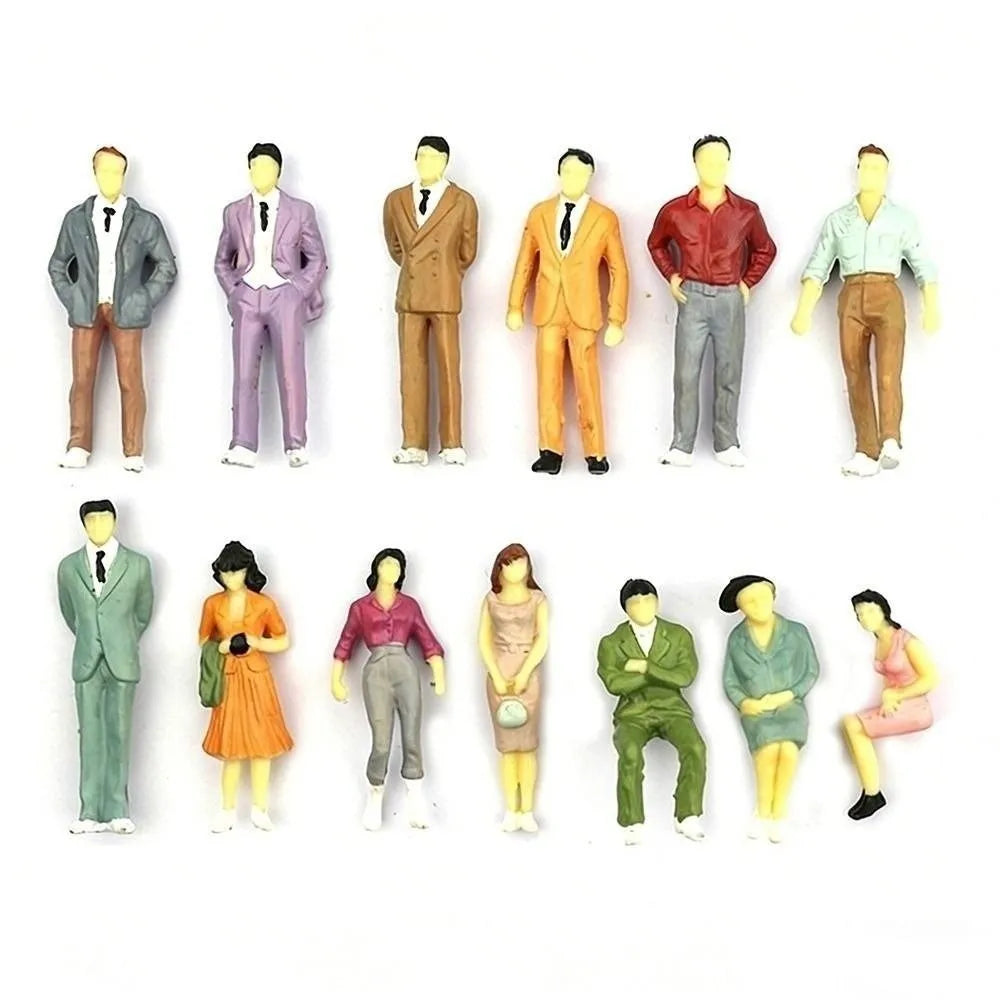 Scale Model People Figures – Assorted Poses, 10/50pcs