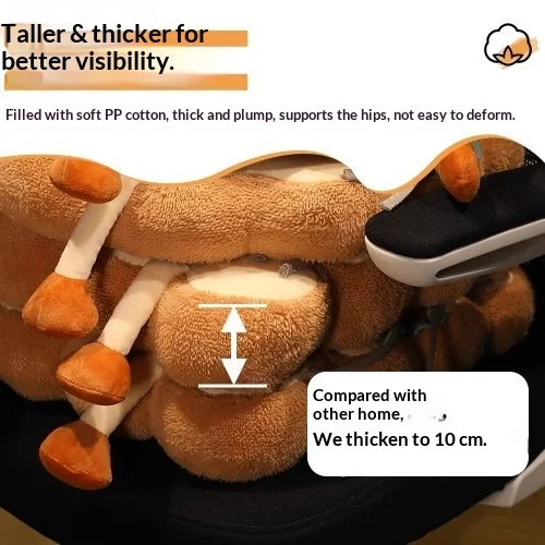 Toast Shaped Memory Foam Seat Cushion – Chair & Floor Pad