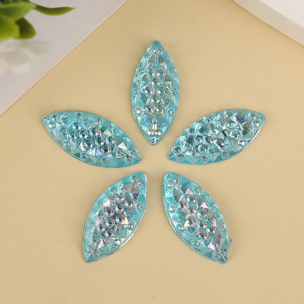 Teardrop Resin Rhinestone Cabochons – ~750 Pcs Druzy Flatback