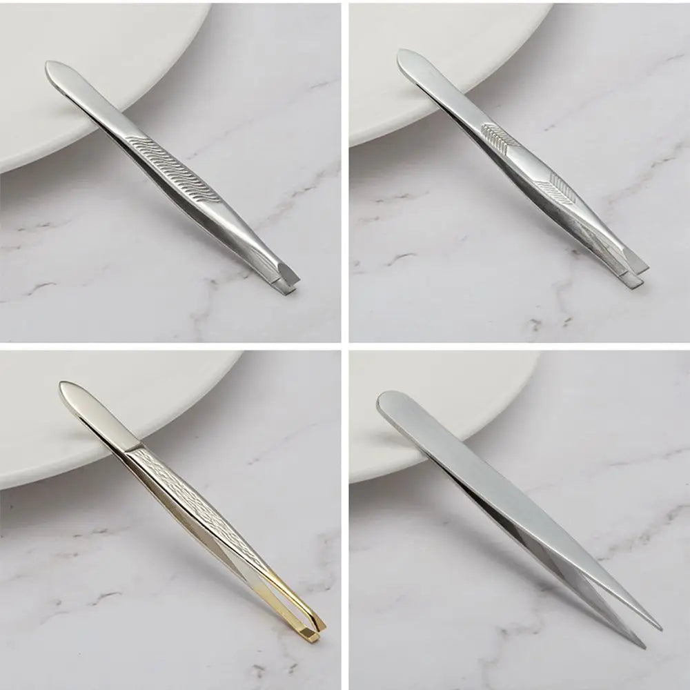 Stainless Steel Eyebrow Tweezers – Multipurpose Grooming Tool