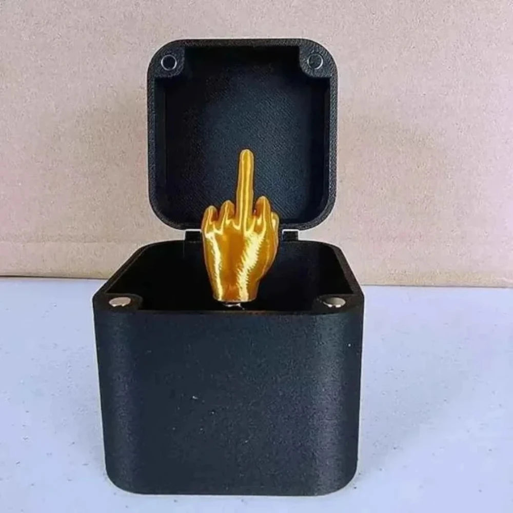 Pop-Up Middle Finger Prank Gift Box | Funny Novelty Gag Gift