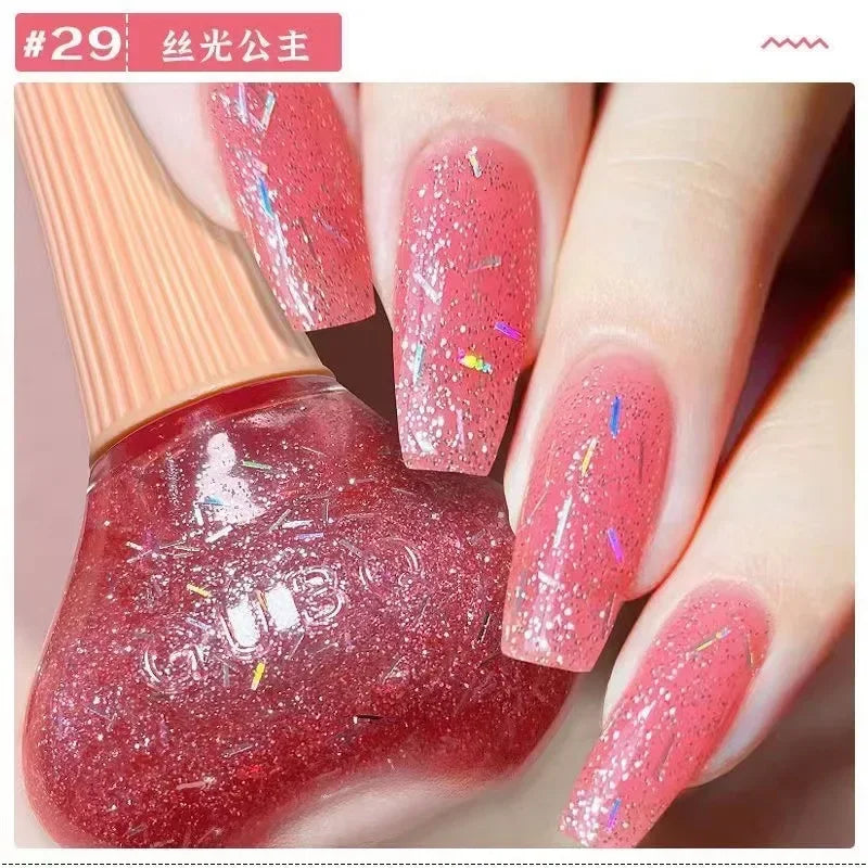 Handaiyan Shimmer Nail Polish – Quick Dry, 45 Colors, 12ml