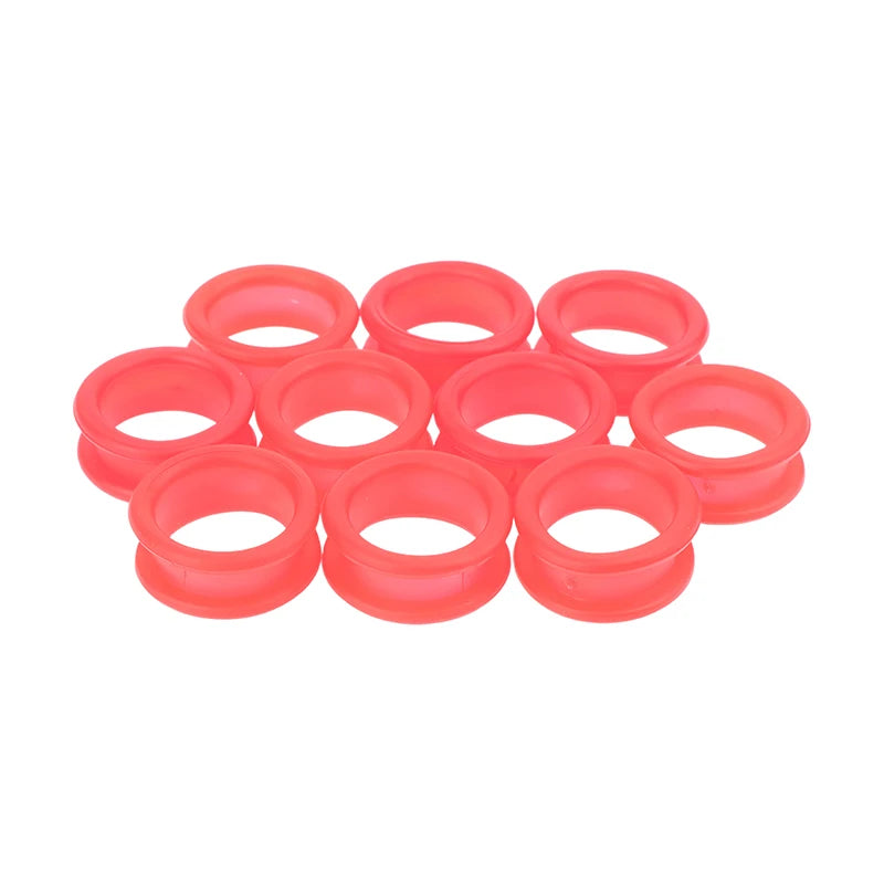 Silicone Scissor Finger Ring Inserts for Barbers – 10-Pack